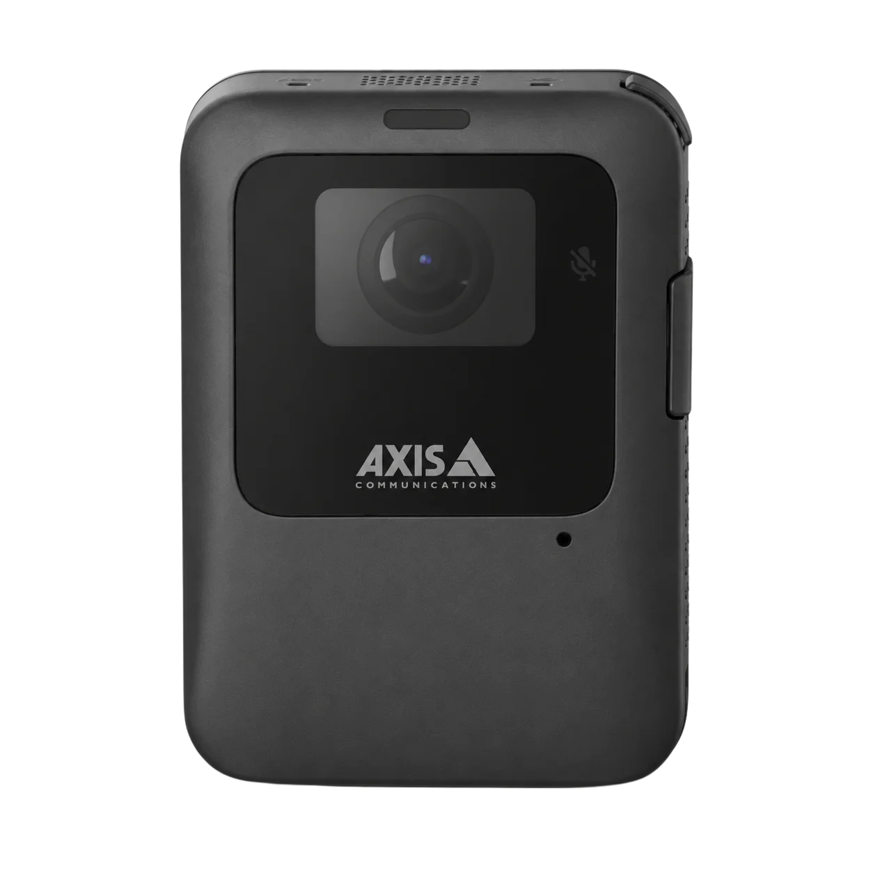 AXIS W102 Body Worn Camera in black, front view