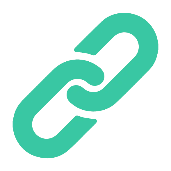 Chain link icon representing secure sharing of body-worn video evidence across the Genetec platform.