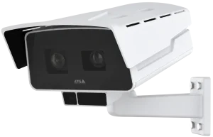 AXIS P15 box camera with dual lenses and weatherproof outdoor housing