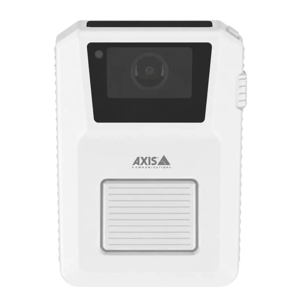white axis w120 wearable security camera front view