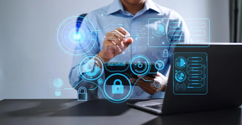 Le tableau de bord de cybersécurité des bureaux gère le système de vidéosurveillance à distance