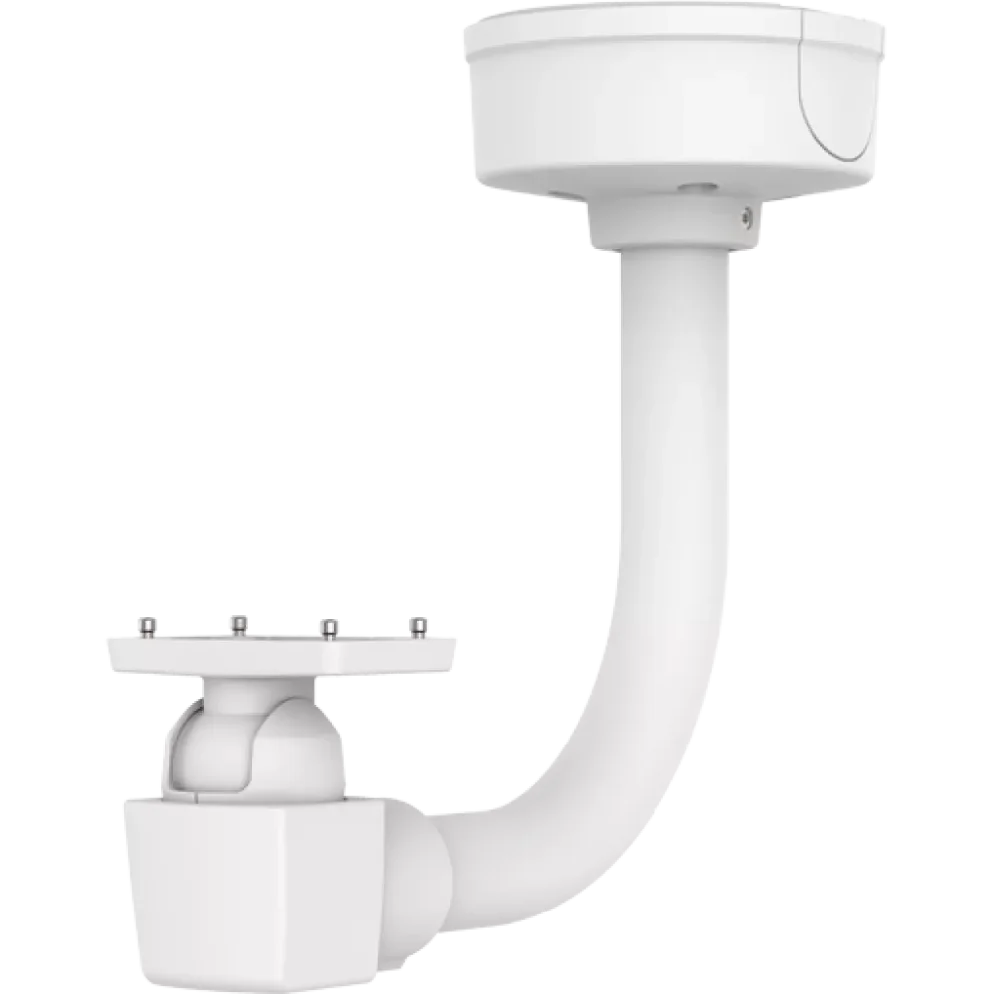 Camera mount with adjustable arm for installation.