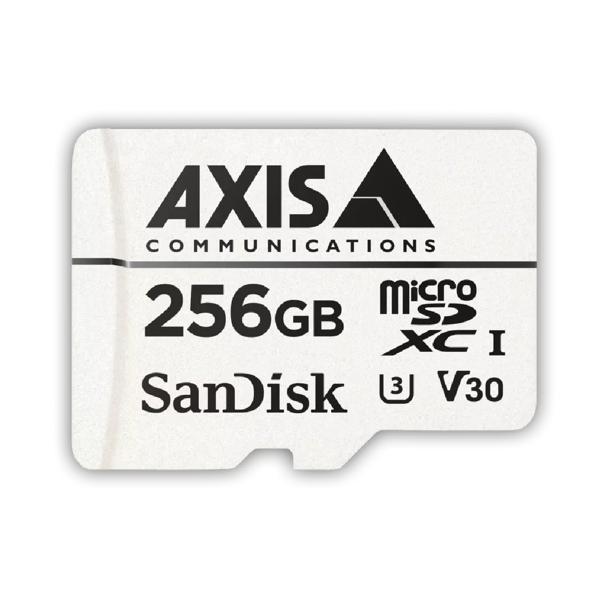 SanDisk microSD card for storing camera footage.