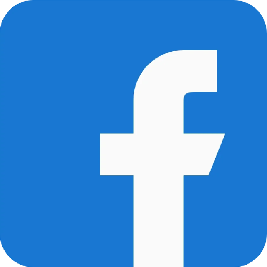Icônes de médias sociaux facebook bleues