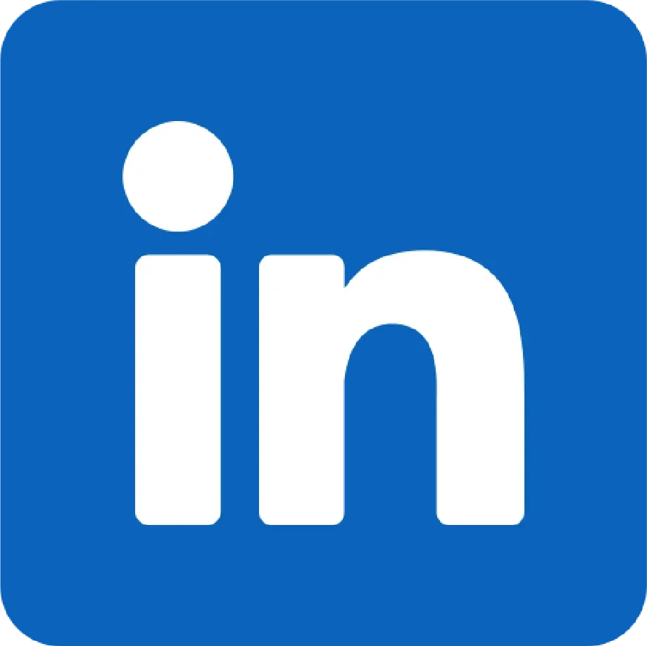 Icônes de médias sociaux LinkedIn bleues