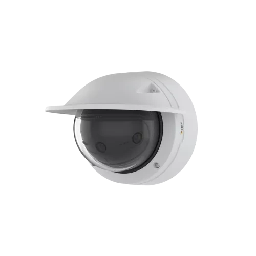 Caméra dôme de sécurité résistante aux intempéries avec couvercle de protection pour une surveillance fiable en extérieur