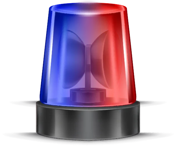 Symbole de sirène d'urgence clignotante mettant en évidence la fonction de réponse rapide aux menaces du boîtier de sécurité.