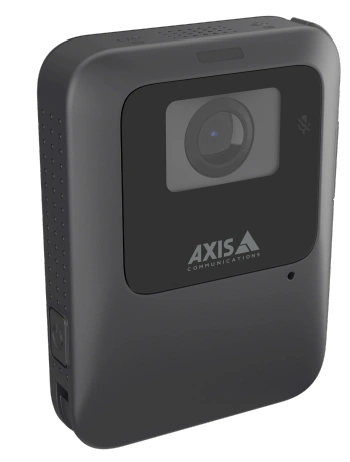 Compact body-worn camera by Axis Communications used by retail staff for safety and theft evidence