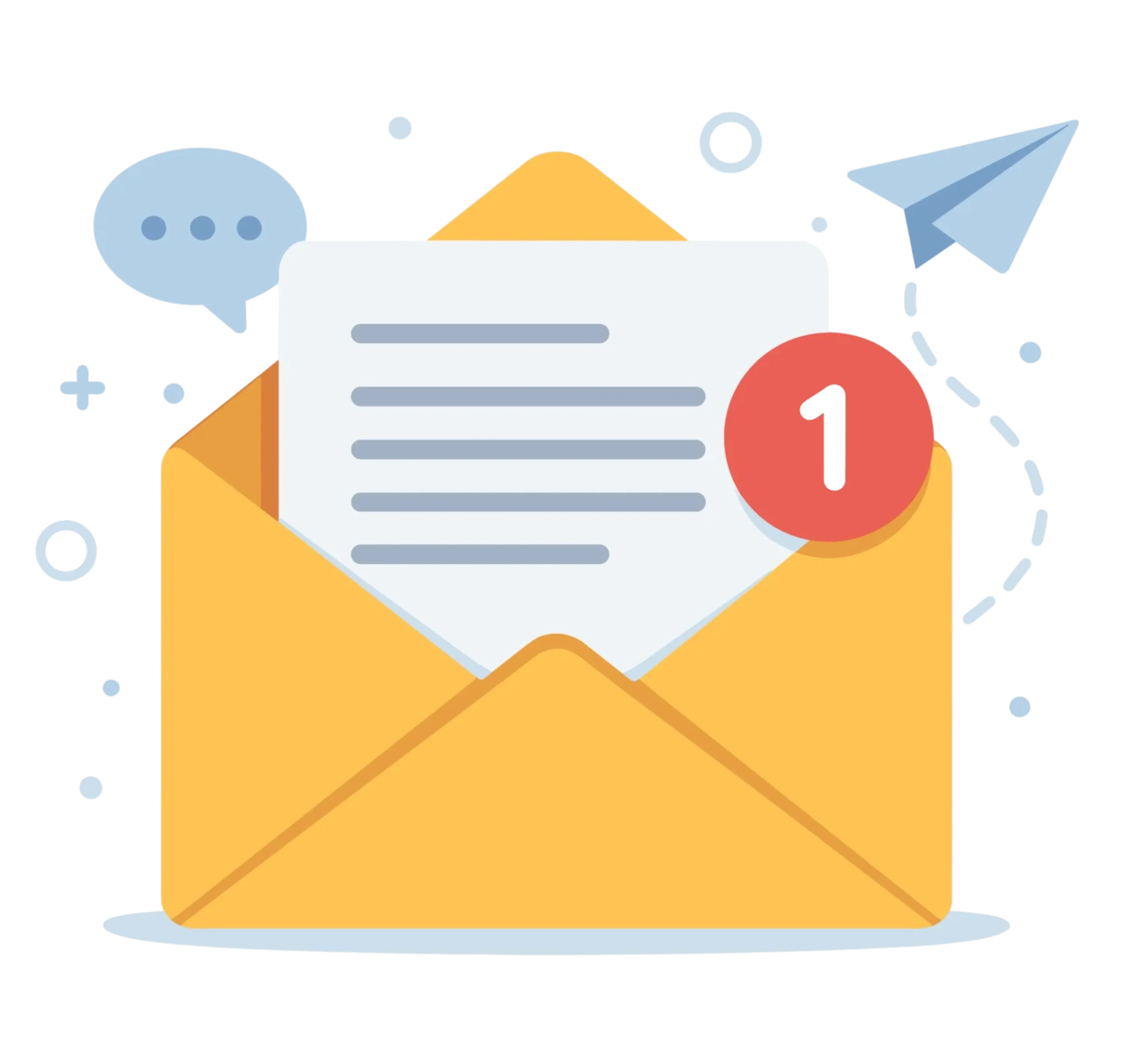 Envelope with new message icon representing Sirix alerts and updates.