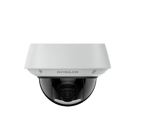 Avigilon high-definition dome camera for commercial surveillance.