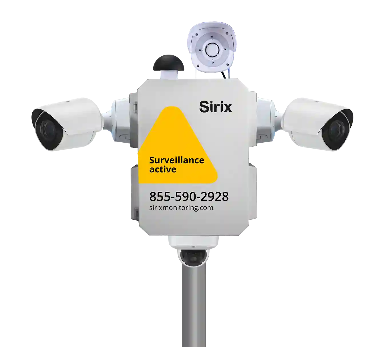 Centre de sécurité autonome avec caméras, sirène et système de surveillance active