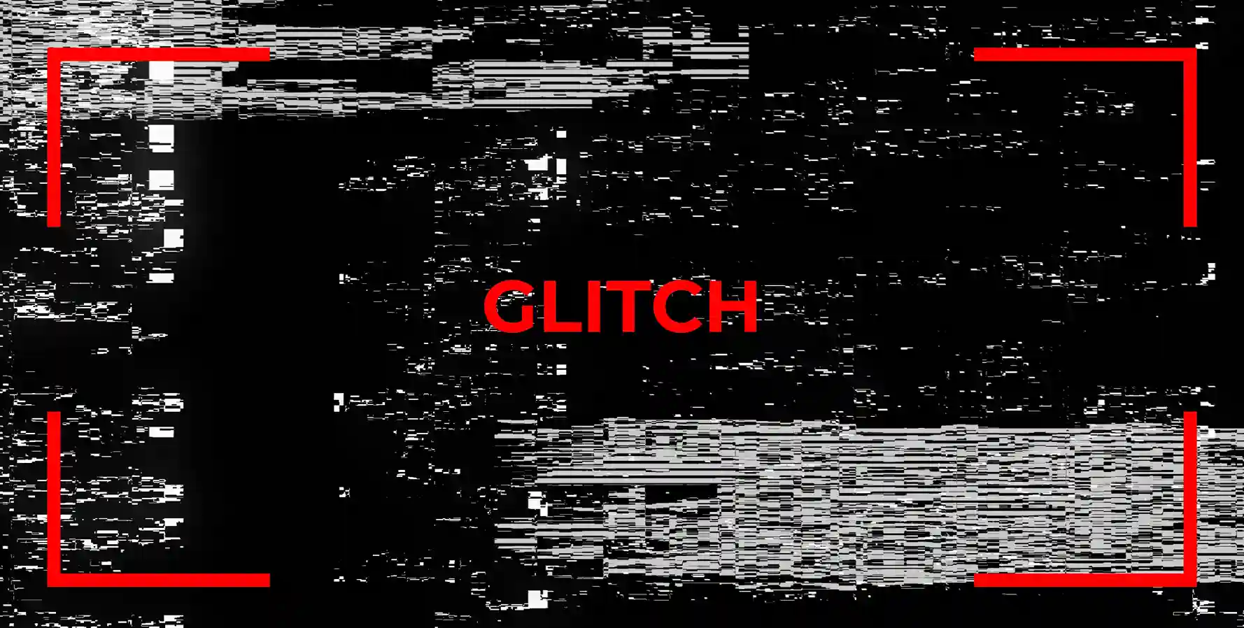 glitched camera feed